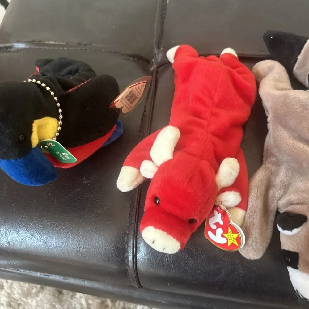 Vintage TY BEARS Beanie Babies Buddies Huge Lot 5 ALL W TAGS Plush New RARE #6